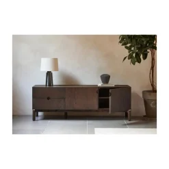 LykkeHome Industriele Kasten|Tv Meubels|Aris Tv meubel 160 cm espresso