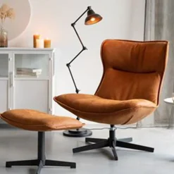 NORI Living Fauteuils|Arix fauteuil Cognac
