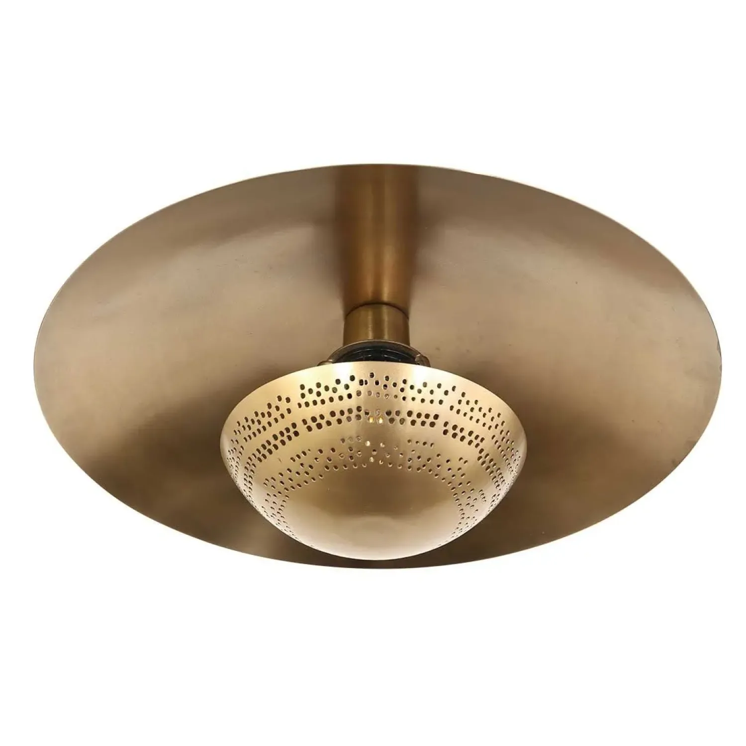 Steinmex Plafondlampen|Arthur 1-lichts Plafondlamp Brons Metaal