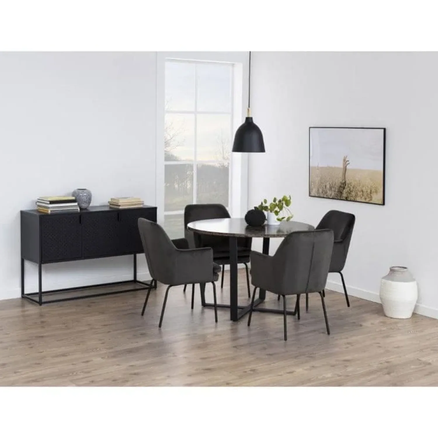 Nordhavn Eettafels|Arvico Eettafel Bruin rond 110cm