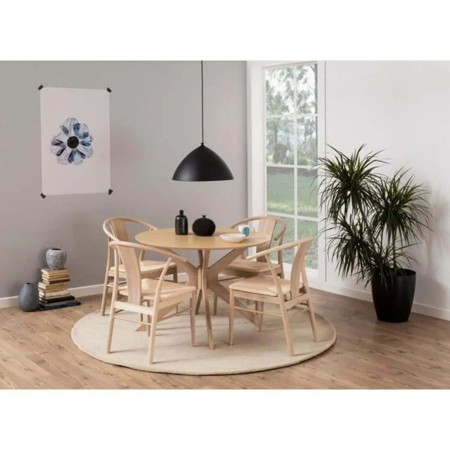 Nordhavn Eettafels|Arvon Eettafel Rond Naturel 105cm