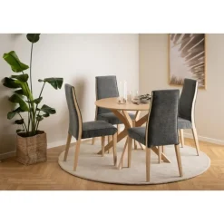 Nordhavn Eettafels|Arvon Eettafel Rond Naturel 105cm
