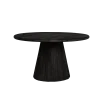 Tower living Eettafels|Asti Eettafel rond zwart 130 cm