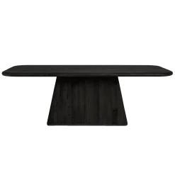 Tower living Eettafels|Asti Eettafel zwart 180 cm