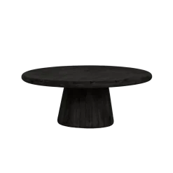 Tower living Salontafels|Asti Salontafel rond zwart 90 cm