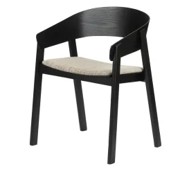 Pole to Pole Eetkamerstoelen|Astrid Eetkamerstoel Zwart hout
