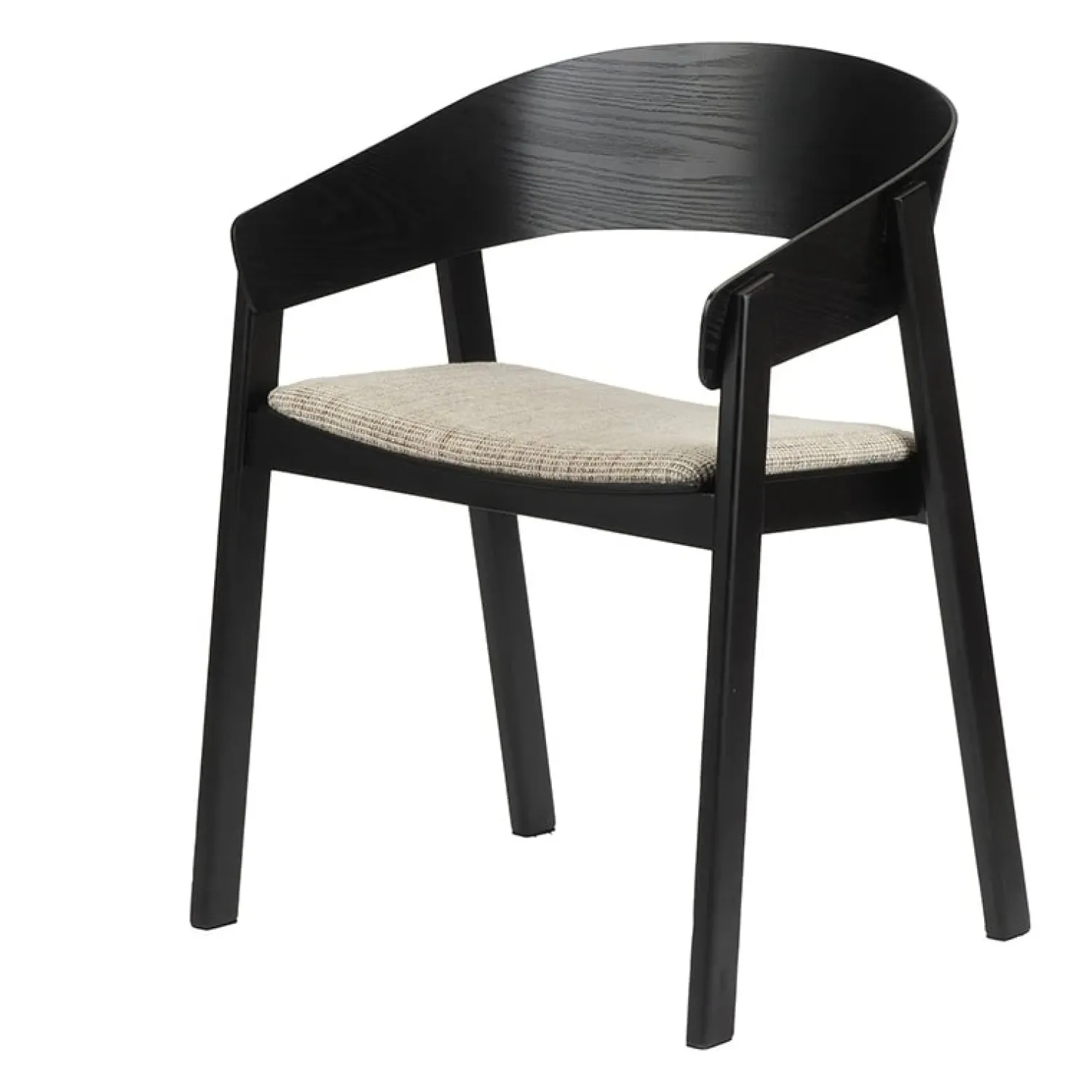 Pole to Pole Eetkamerstoelen|Astrid Eetkamerstoel Zwart hout