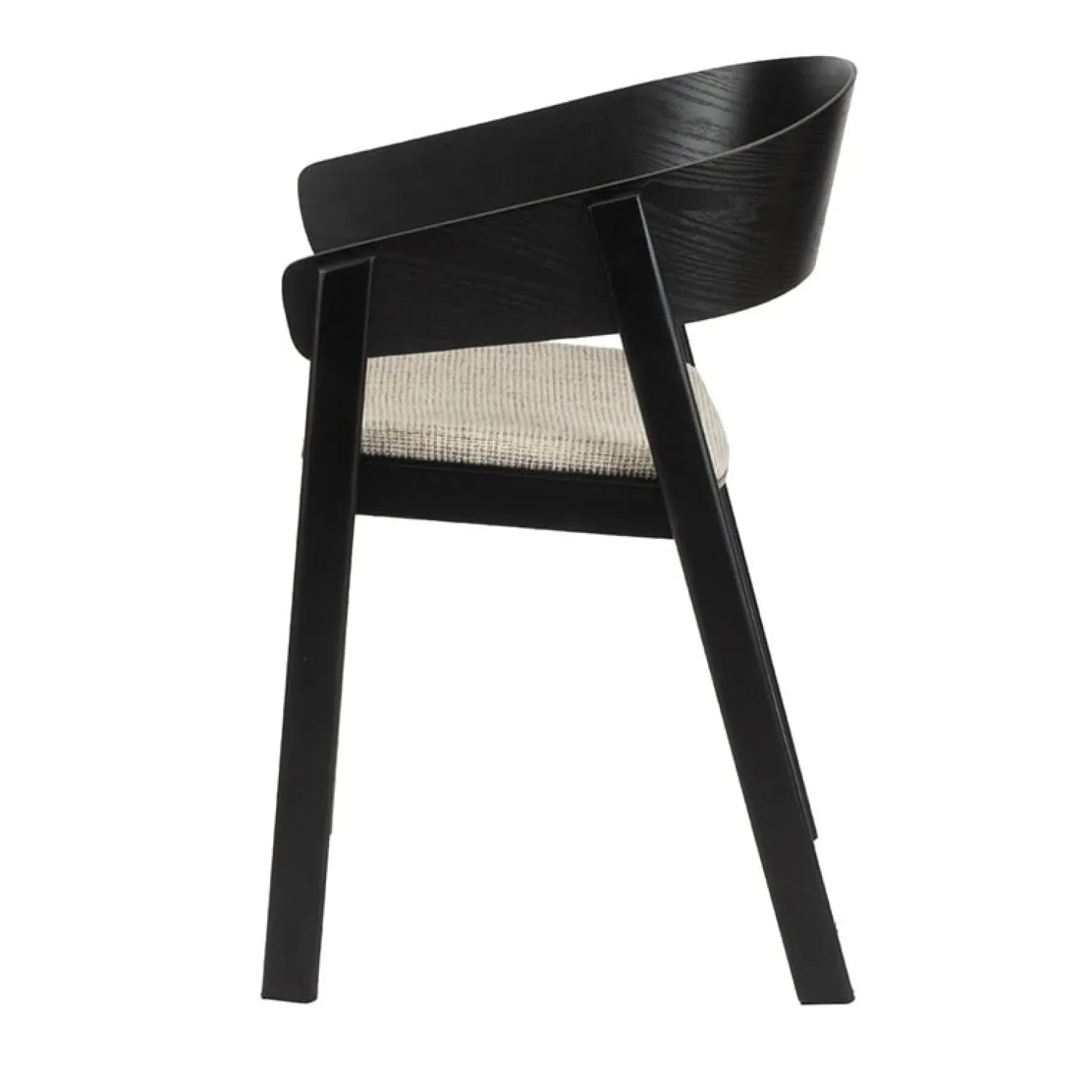 Pole to Pole Eetkamerstoelen|Astrid Eetkamerstoel Zwart hout