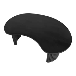 Mysons Salontafels|Atrani Salontafel organisch Mangohout zwart 125 cm