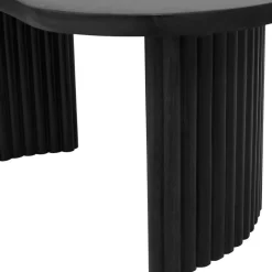 Mysons Salontafels|Atrani Salontafel organisch Mangohout zwart 85 cm