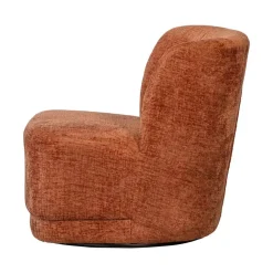 WOOOD Fauteuils|Atty Draaifauteuil velvet terracotta