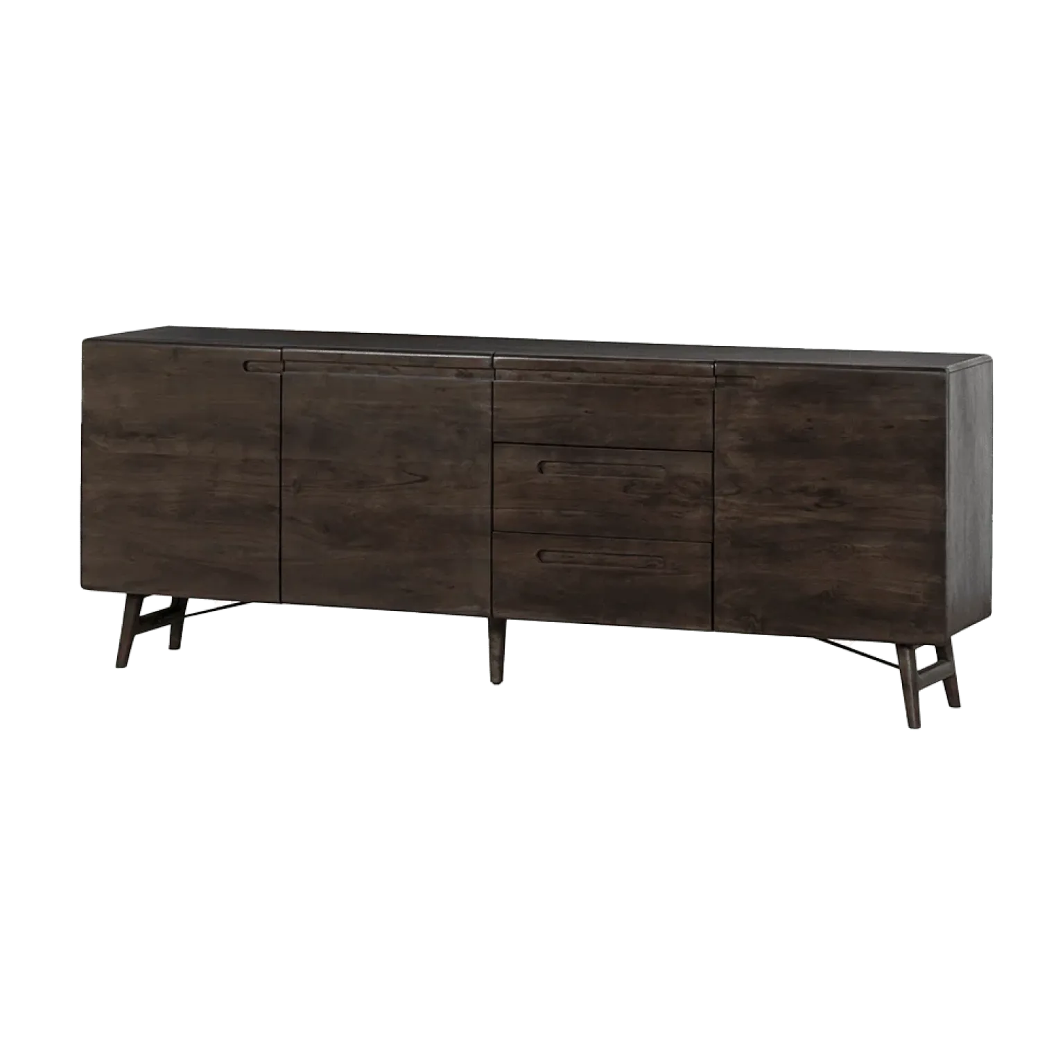 Tower living Dressoirs|Industriele Kasten|Aura Dressoir espresso Acaciahout 210 cm