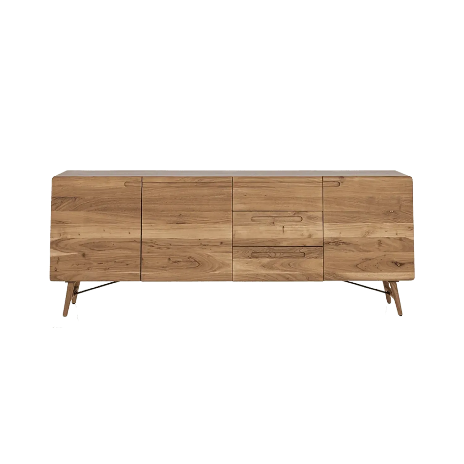 Tower living Dressoirs|Industriele Kasten|Aura Dressoir naturel Acaciahout 210 cm