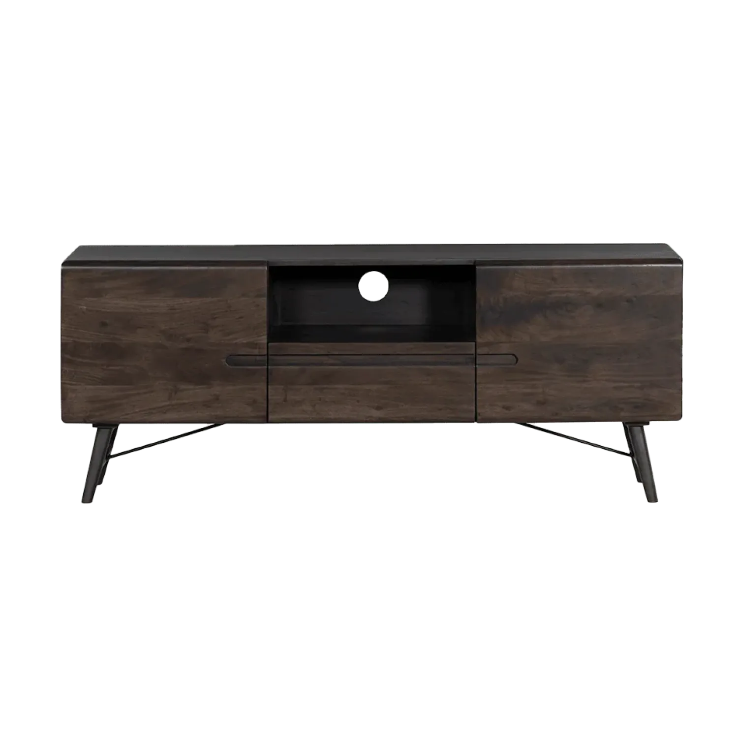 Tower living Industriele Kasten|Tv Meubels|Aura Tv meubel espresso Acaciahout 150 cm