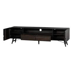 Tower living Industriele Kasten|Tv Meubels|Aura Tv meubel espresso Acaciahout 210 cm