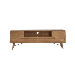 Tower living Industriele Kasten|Tv Meubels|Aura Tv meubel naturel Acaciahout 210 cm