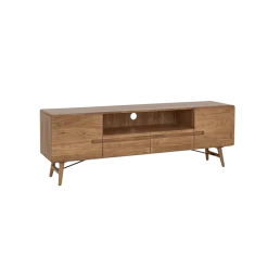 Tower living Industriele Kasten|Tv Meubels|Aura Tv meubel naturel Acaciahout 180 cm