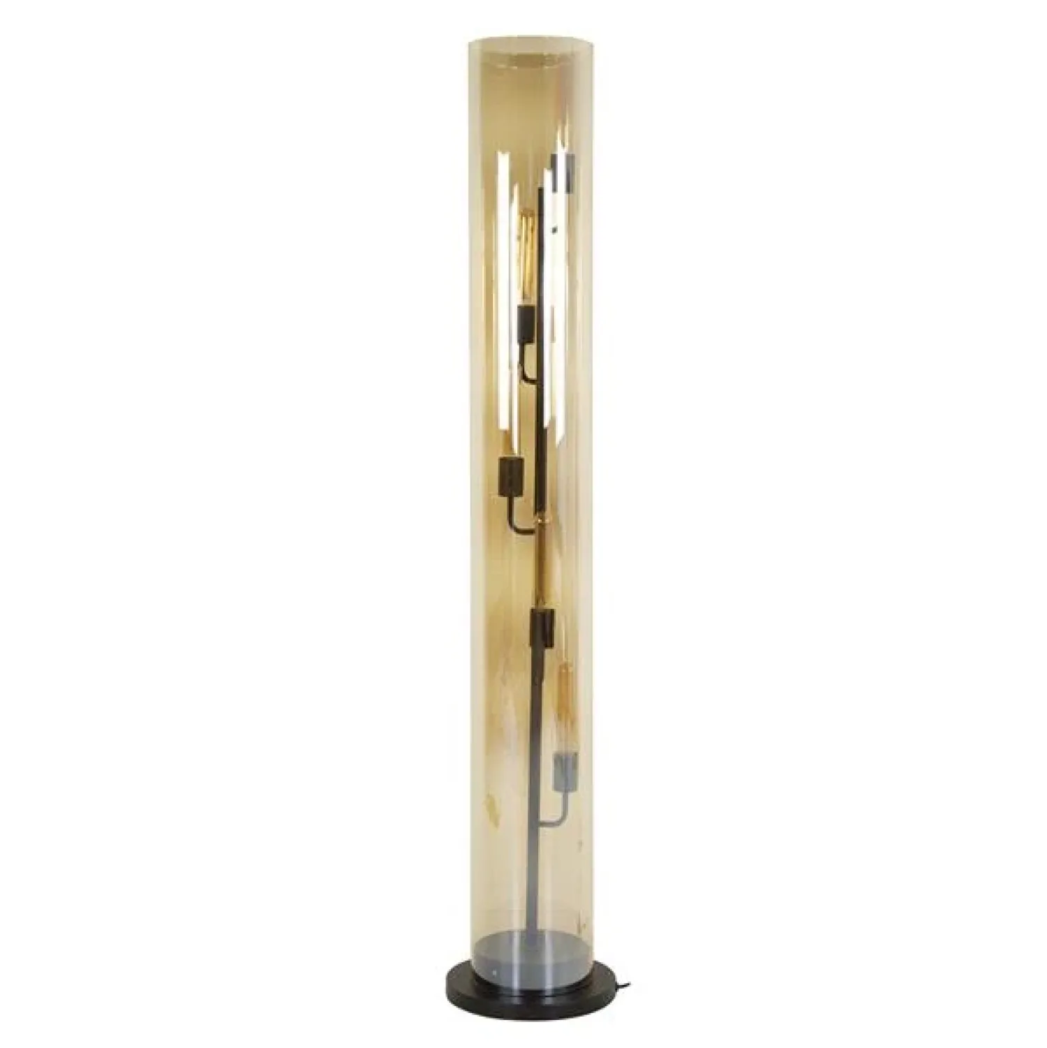 Kalfort Vloerlampen|Aura Vloerlamp 5-lichts amber glas