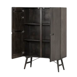 Tower living Wandkasten|Industriele Kasten|Aura Wandkast espresso Acaciahout 100 cm
