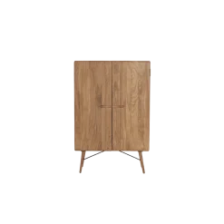 Tower living Wandkasten|Industriele Kasten|Aura Wandkast naturel Acaciahout 100 cm