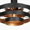 Steinmex Hanglampen|Ayra 1-lichts Hanglamp Zwart Metaal