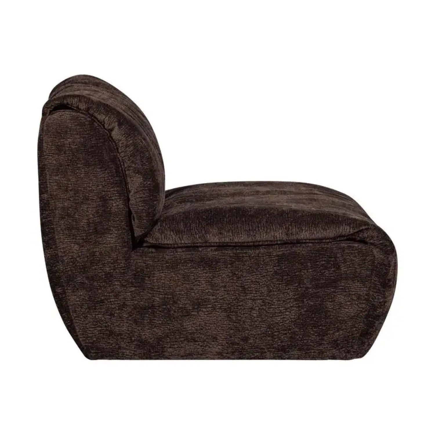 WOOOD Modulaire Banken|Baggy 1-zits element chenille donkerbruin