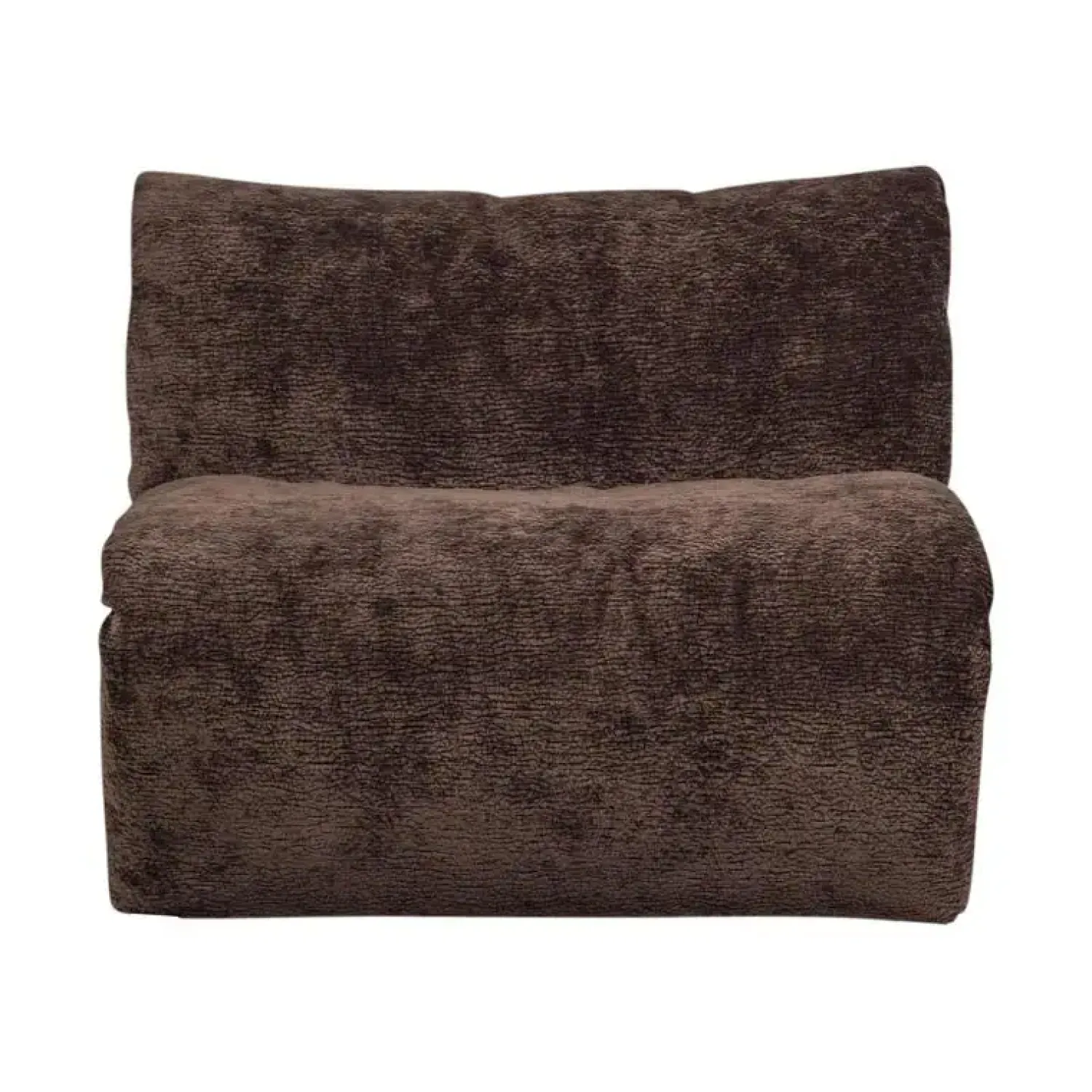 WOOOD Modulaire Banken|Baggy 1-zits element chenille donkerbruin