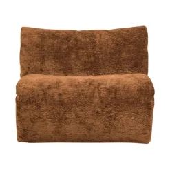 WOOOD Modulaire Banken|Baggy 1-zits element chenille middenbruin