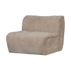 WOOOD Modulaire Banken|Baggy 1-zits element chenille zand