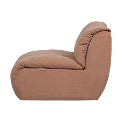 WOOOD Modulaire Banken|Baggy 1-zits element geweven chenille oudroze