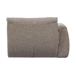 WOOOD Modulaire Banken|Baggy 1-zits element met arm links bruin melange