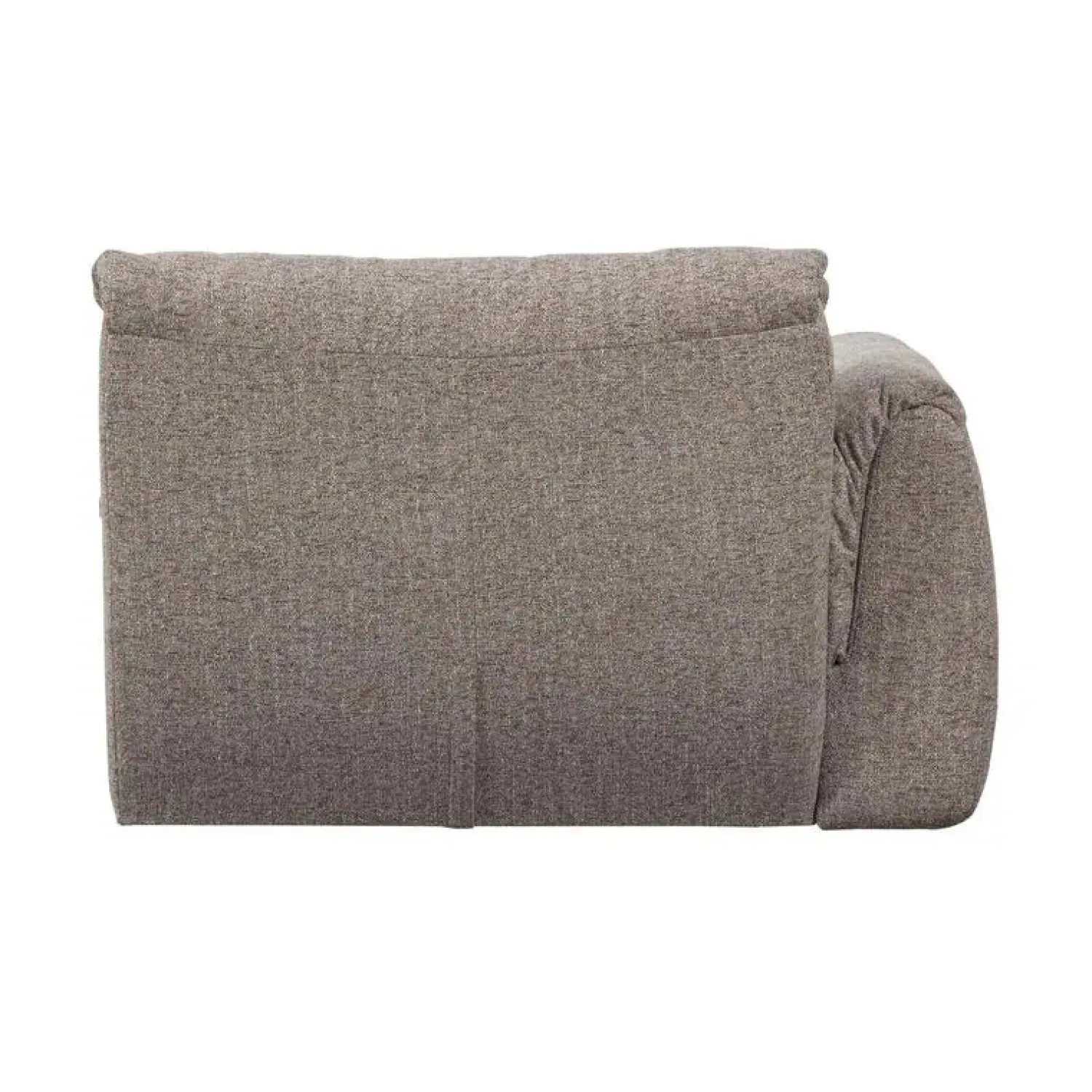 WOOOD Modulaire Banken|Baggy 1-zits element met arm links bruin melange