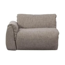 WOOOD Modulaire Banken|Baggy 1-zits element met arm links bruin melange