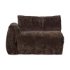 WOOOD Modulaire Banken|Baggy 1-zits element met arm links chenille donkerbruin