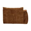 WOOOD Modulaire Banken|Baggy 1-zits element met arm links chenille middenbruin