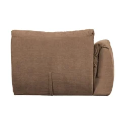 WOOOD Modulaire Banken|Baggy 1-zits element met arm links geweven chenille bruin