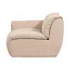 WOOOD Modulaire Banken|Baggy 1-zits element met arm links geweven chenille zand