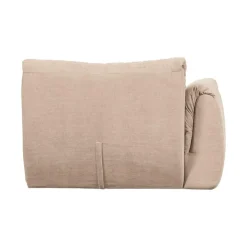 WOOOD Modulaire Banken|Baggy 1-zits element met arm links geweven chenille zand