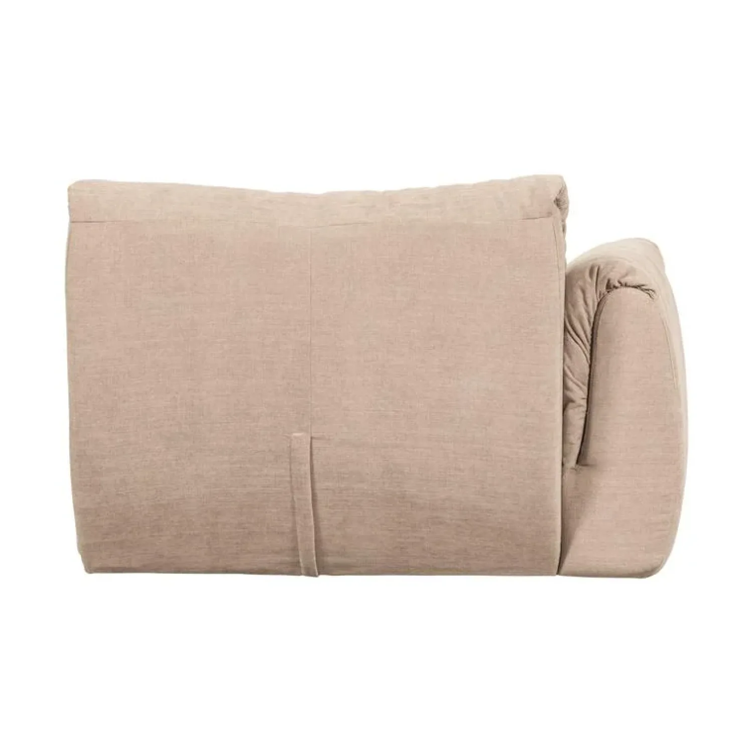 WOOOD Modulaire Banken|Baggy 1-zits element met arm links geweven chenille zand