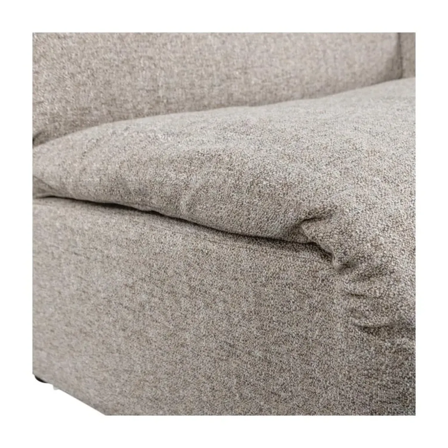 WOOOD Modulaire Banken|Baggy 1-zits element met arm rechts naturel melange