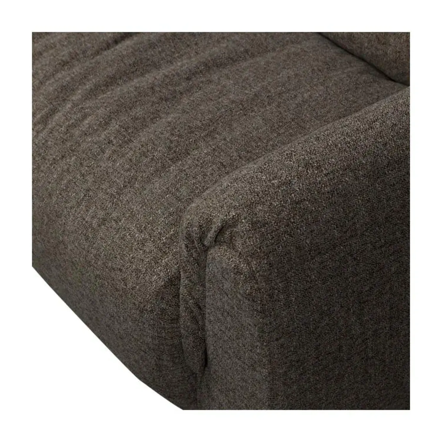 WOOOD Modulaire Banken|Baggy 1-zits element met arm rechts warmgrijs melange