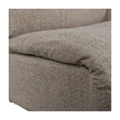 WOOOD Modulaire Banken|Baggy 1-zits element met arm rechts bruin melange