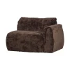 WOOOD Modulaire Banken|Baggy 1-zits element met arm rechts chenille donkerbruin