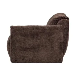 WOOOD Modulaire Banken|Baggy 1-zits element met arm rechts chenille donkerbruin