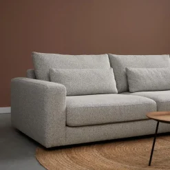 Pepp Loungebanken|Bank Como met ronde chaise longue rechts - Grijs Puente 09 General