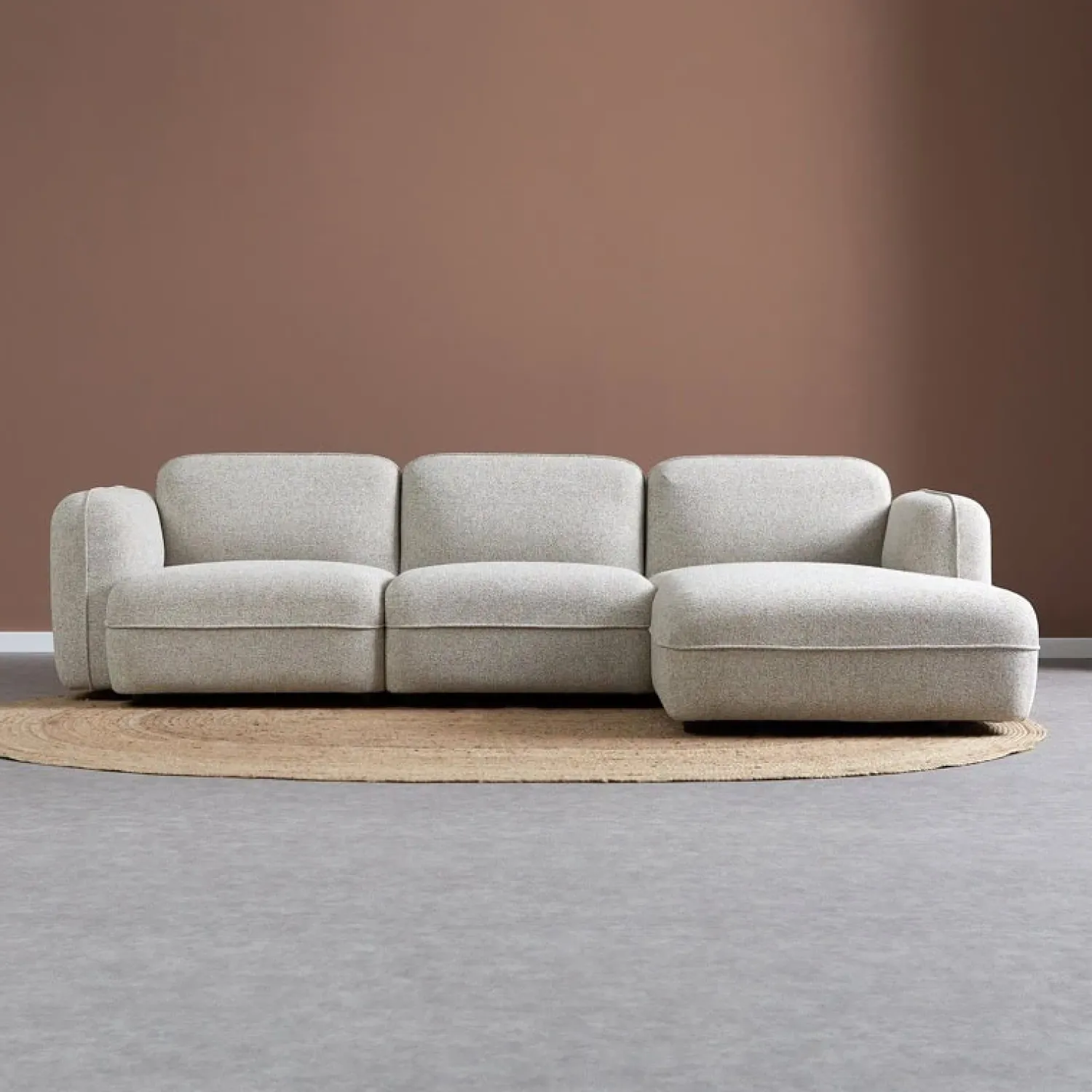 Pepp Hoekbanken|Bank Drop Chaise longue rechts - Serenity 03 stof