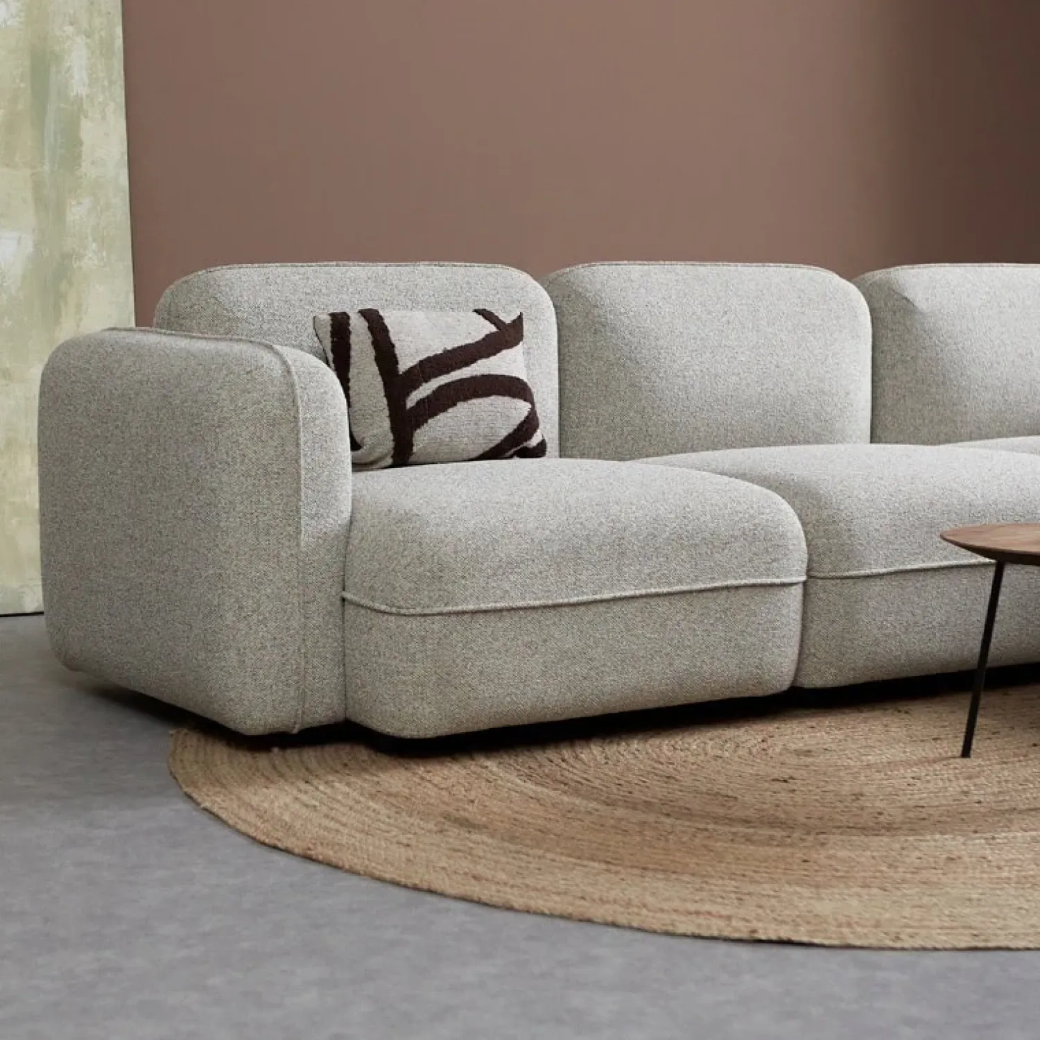 Pepp Hoekbanken|Bank Drop Chaise longue rechts - Serenity 03 stof