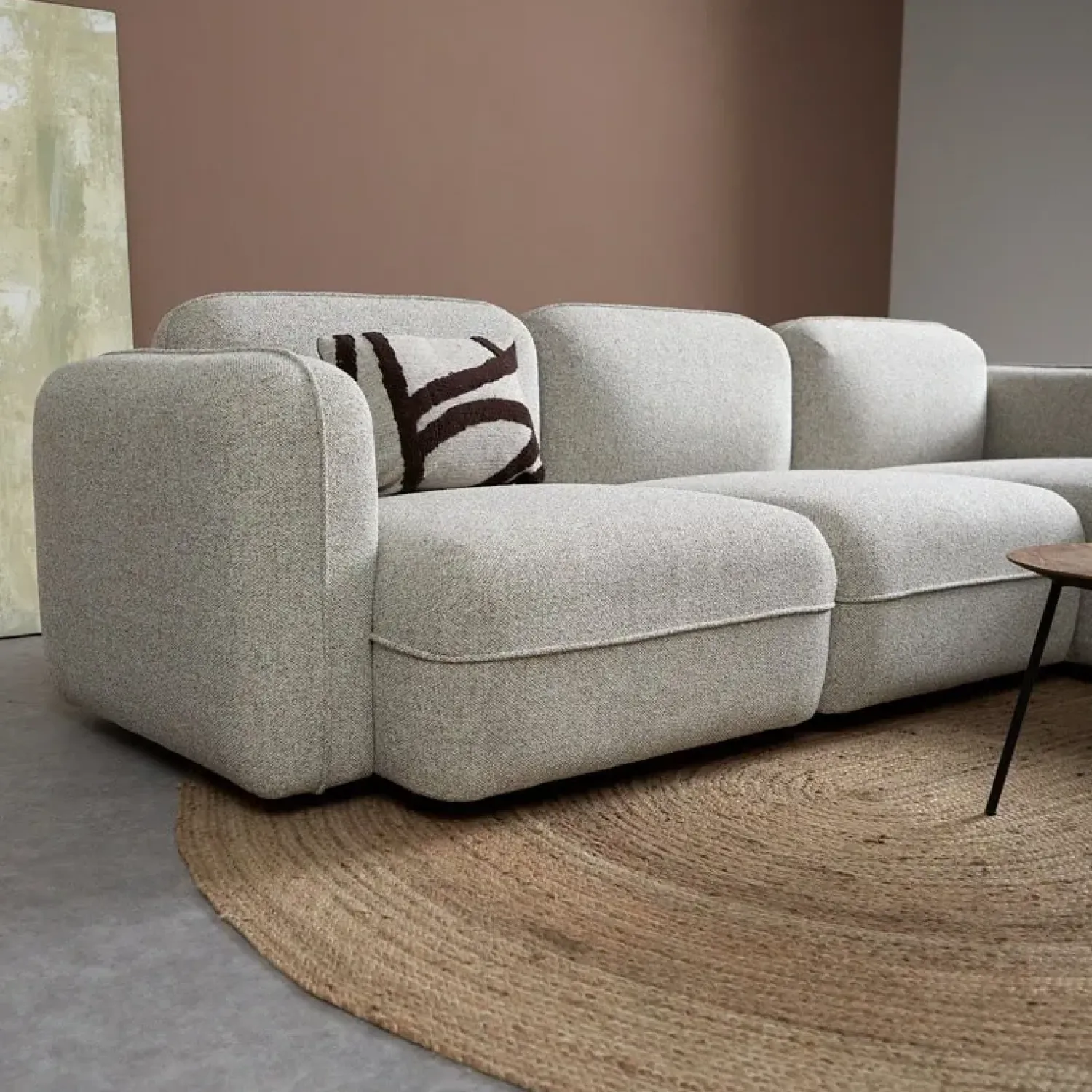 Pepp Hoekbanken|Bank Drop Chaise longue rechts - Serenity 03 stof