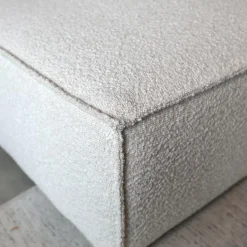 Pepp Hoekbanken|Bank Enzo Chaise longue links Bouclé wit