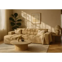 EasyFurn Modulaire Banken|Loungebanken|Bank Fay (3-zits arm links+Divan rond arm rechts)